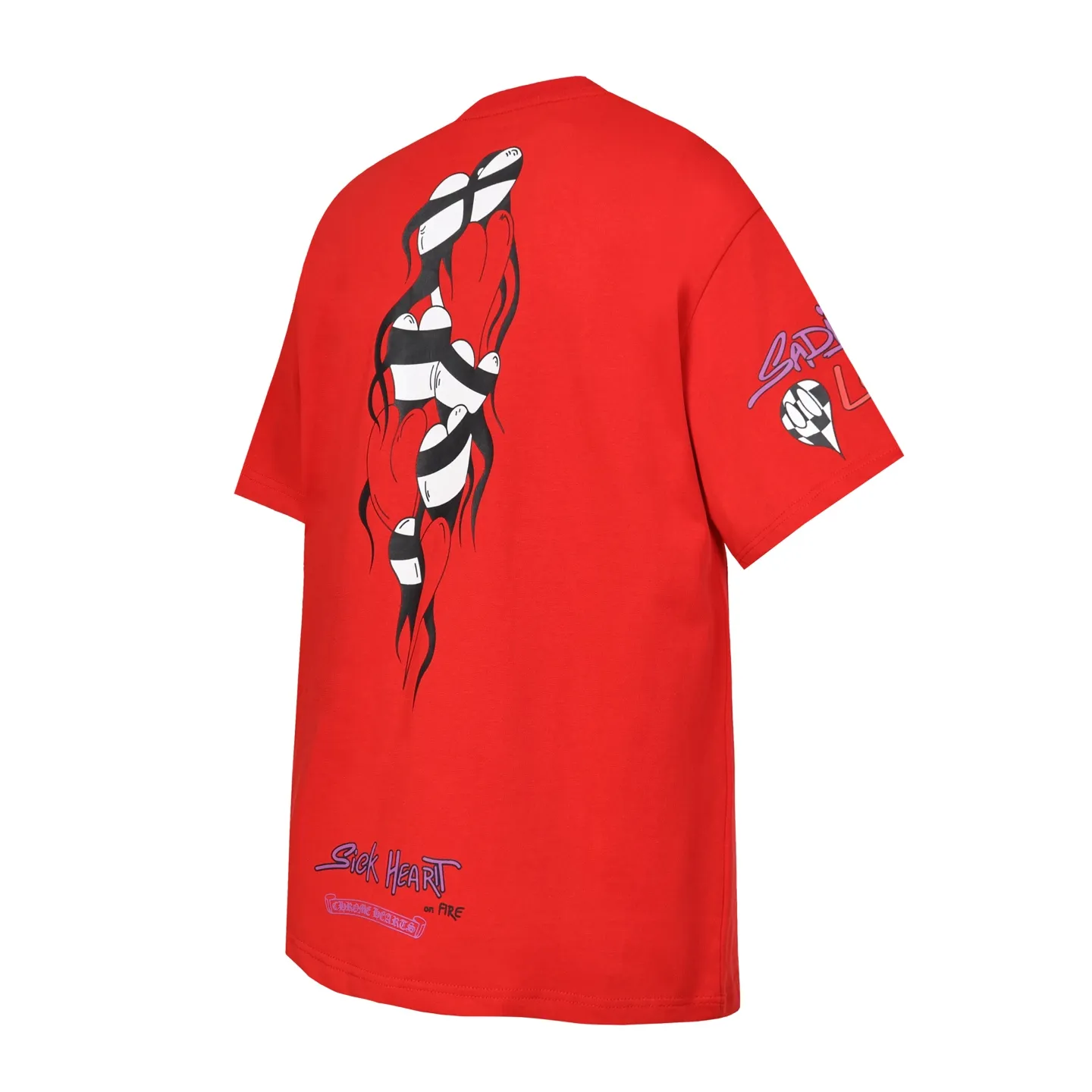 P150 Cross-border running quantity model, please do not place an order if you pursue quality -Chrome Hearts/Chrome Heart Graffiti✍️Spoof short-sleeved T-shirts -High weight, high density and high quality. The wool is soft, delicate and skin-friendly. It feels soft and silky. It has excellent warmth and skin-friendly properties.